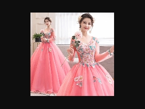 Long Sleeve Quinceanera Dresses V Neck Masquerade Ball Gown Tulle Sweet 16 Dresses vestido de 15 anos