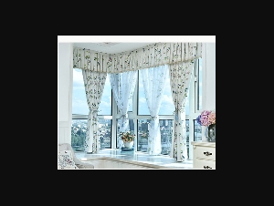 New arrival Eco-friendly high quality Rustic fresh fluid Line readymade shade fabric cloth curtain/ tulle/yarn can customize