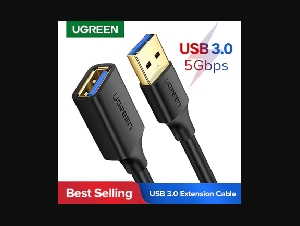 Ugreen USB Extension Cable USB 3.0 Cable for Smart TV PS4 Xbox One SSD USB3.0 2.0 to Extender Data Cord Mini USB Extension Cable Ugreen Official Store